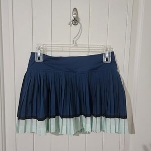 Lululemon Athletica Blue and Green Skater Skirt